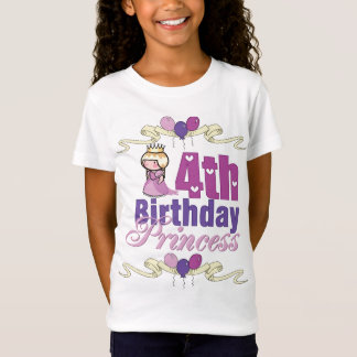 Fourth Birthday Princess T-Shirt