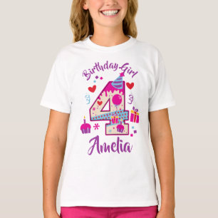 Fourth Birthday Sweet 4th T-Shirt