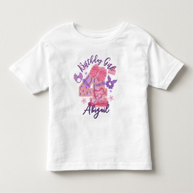 Fourth Birthday toddler tshirts Cute Bow (Front)