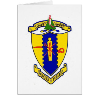 Fourth Cavalry crest Cards