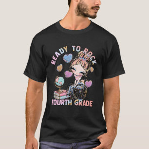 Fourth Grade 4 Wheelchair First Day School Girls D T-Shirt