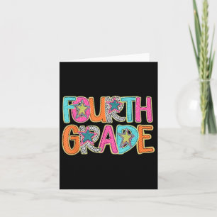 Fourth Grade Funny Back To School Happy First Day Card