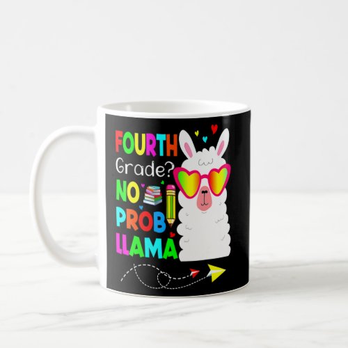 Fourth Grade No Prob Llama Teacher Student Back To Coffee Mug