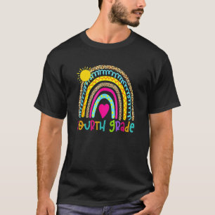 Fourth Grade Rainbow Girls Boys Teacher Team Fourt T-Shirt