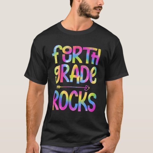 Fourth Grade Rocks Fourth Grade Back To School Fir T_Shirt