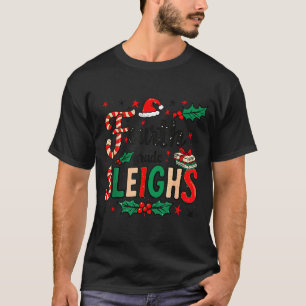 Fourth Grade Sleighs Funny Christmas Teacher T-Shirt