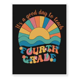 Fourth Grade Teacher Plants Lover Temporary Tattoos