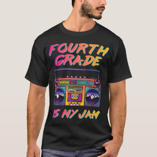 Fourth Grade Teacher Retro 80's 90's Back To T-Shirt