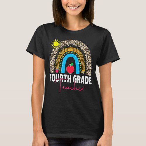 Fourth Grade Teacher  Team 4th Grade Squad Rainbow T_Shirt