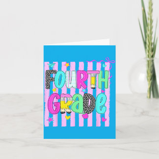 Fourth Grade Team 4th Grade Back To School Teacher Card