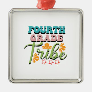 Fourth Grade Tribe Metal Ornament