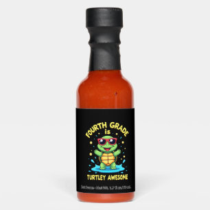 Fourth Grade Turtle-y Awesome First Day of Fourth Hot Sauces