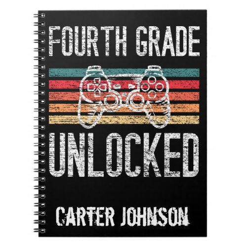 Fourth Grade Unlocked Back to School Personalized Notebook