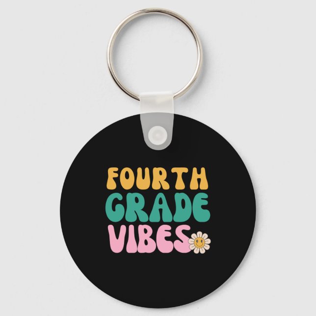 FOURTH GRADE VIBES KEYCHAIN (Front)
