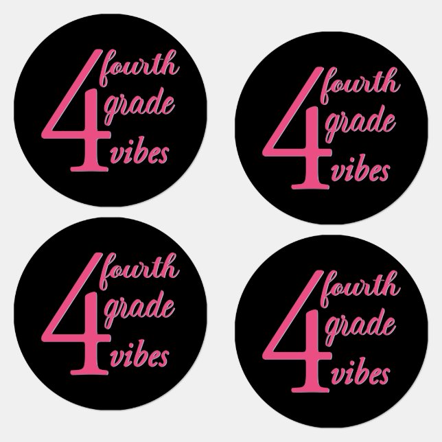 Fourth Grade Vibes Labels (Group)