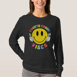 Fourth Grade Vibes Teacher Kid 4th Grade Team Back T-Shirt