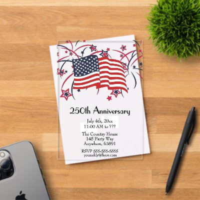 Fourth of July 250th Anniversary Memento Party