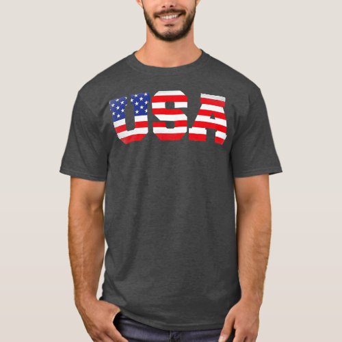 Fourth Of July 4th July US America Flag Kids Men T_Shirt