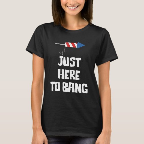 Fourth Of July 4th Of July Im Just Here To Bang 2 T_Shirt