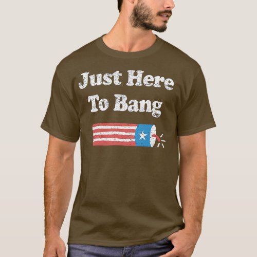 fourth of july 4th of july im just here to bang T_Shirt