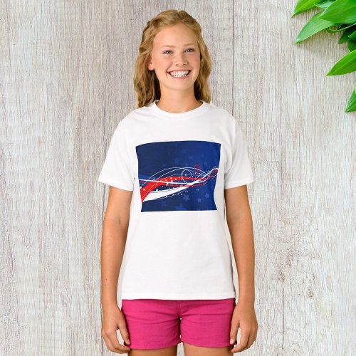 Fourth Of July Abstract T_Shirt