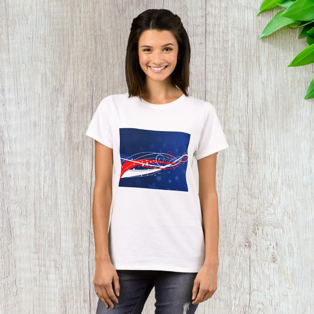 Fourth Of July Abstract T-Shirt (Creator Uploaded)