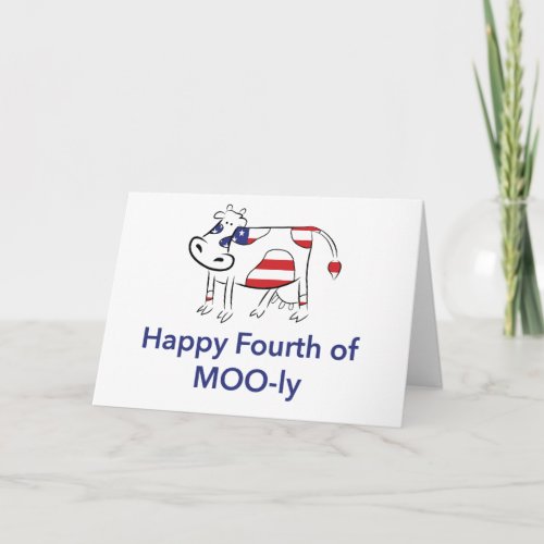 Fourth of July _ American Cow Card