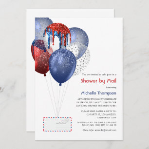 Fourth of July Baby or Bridal Shower by Mail Invitation