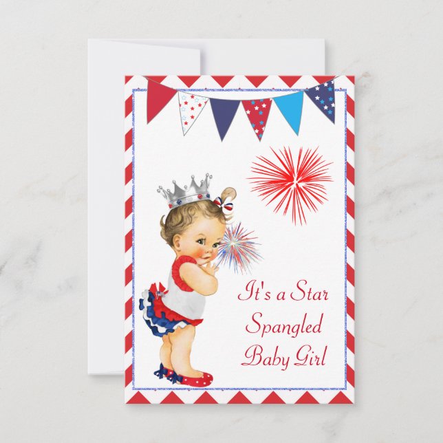 Fourth of July Baby Shower Invitation (Front)