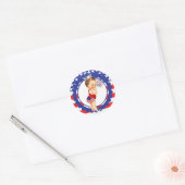 Fourth of July Baby Shower Sticker Vintage Baby (Envelope)