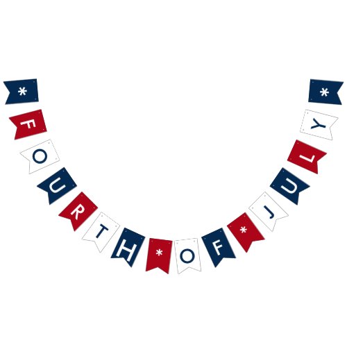 Fourth Of July Celebration any Color any Text Bunting Flags
