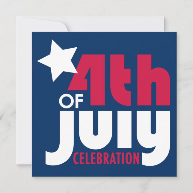 Fourth of July Celebration Invitation (Front)