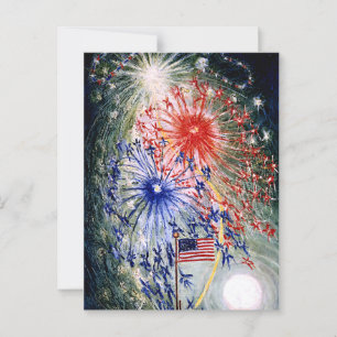 Fourth of July Celebration Postcard