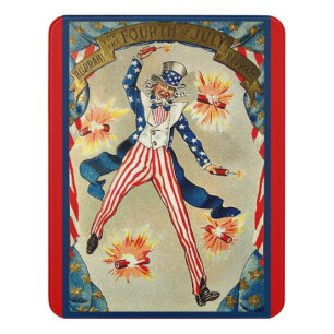 Fourth of July Celebration - Uncle Sam, Door Sign
