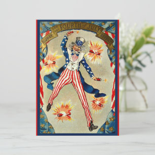 Fourth of July Celebration - Uncle Sam, Thank You Card