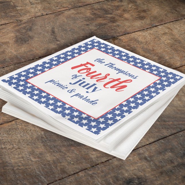 Fourth of July Cute Summer Custom Napkins (Creator Uploaded)