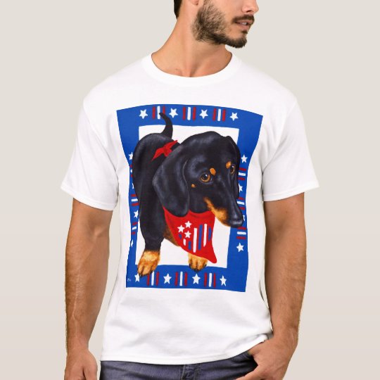 dachshund fourth of july shirt
