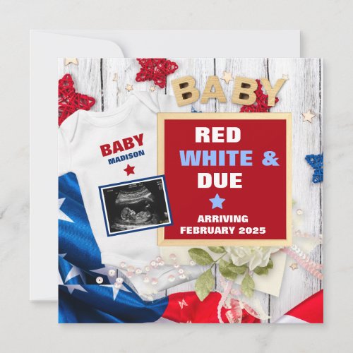 Fourth of July Digital Pregnancy Announcement