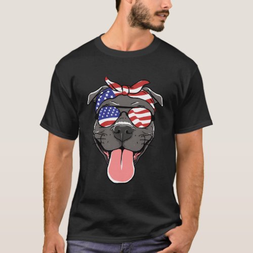 Fourth Of July Dog Patriotic Pup For T_Shirt
