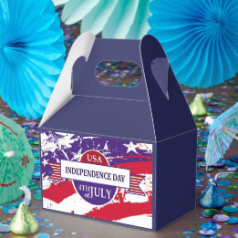 Fourth of July Favor Boxes A Star-Spangled Way