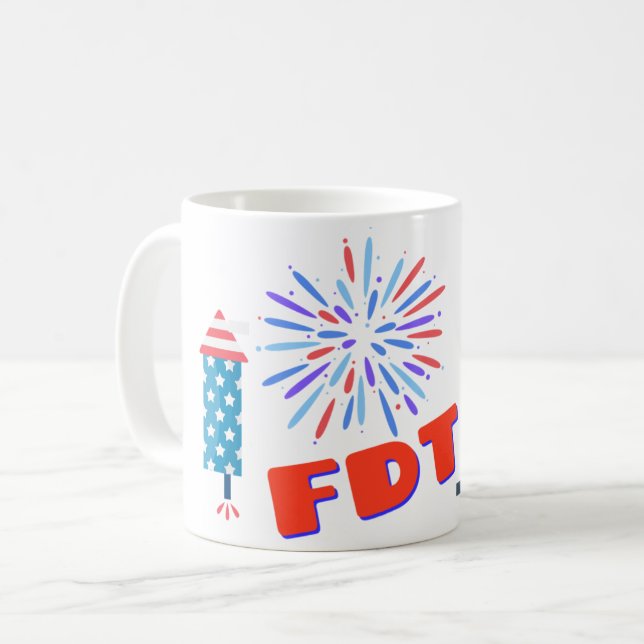 Fourth of July FDT Foxtrot Delta Tango  Coffee Mug (Front Left)