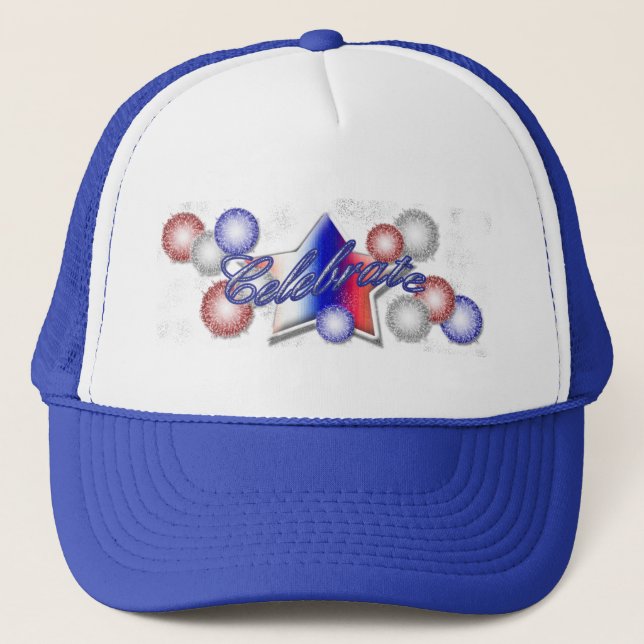 Fourth of July Fireworks Hat (Front)