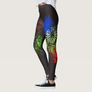 Fourth of July Fireworks Leggings