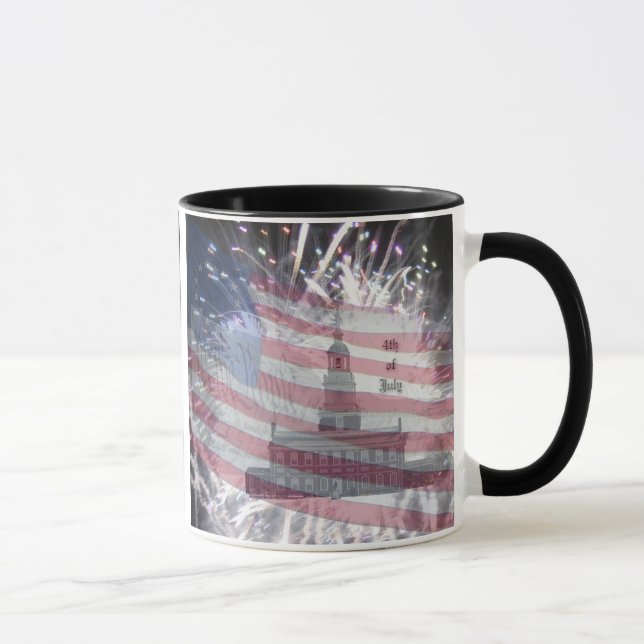 Fourth of July Fireworks Mug (Right)