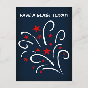 Fourth of July Fireworks Postcard