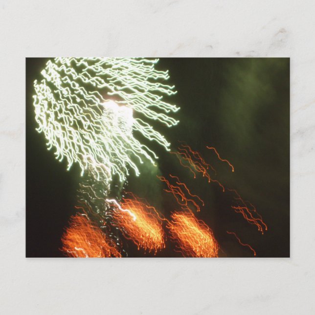 Fourth of July fireworks Postcard (Front)