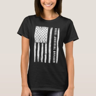 Fourth of July  for Men quasi judicial officer T-Shirt