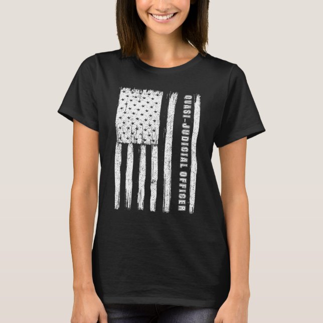 Fourth of July  for Men quasi judicial officer T-Shirt (Front)