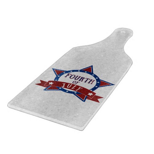 Fourth Of July Glitter Cutting Board