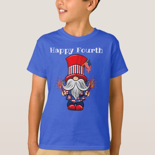 Fourth Of July Gnome T_Shirt